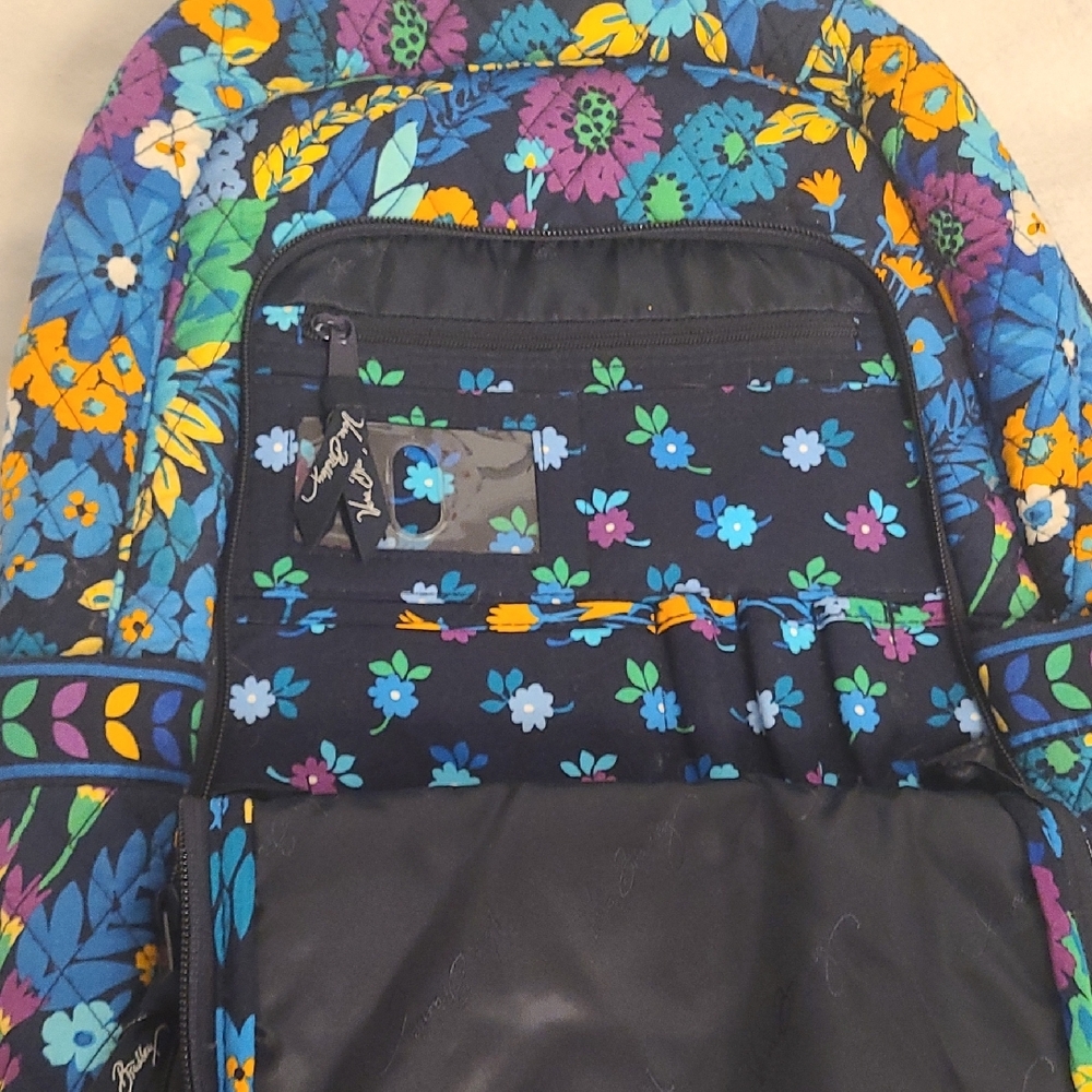 🪻 Vera Bradley Laptop Backpack, Midnight Blues - Picture 5 of 5